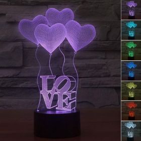 LED Table Night Light - Perfect Gift For Women (style: Heart)